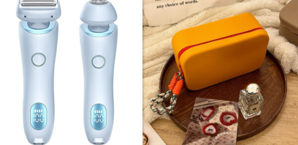 2 In 1 Hair Removal Epilator USB Rechargeable Trimmer Women Body Razor Face Leg Armpit Bikini Hand Pubic Shaver Hair Remover - Image 6