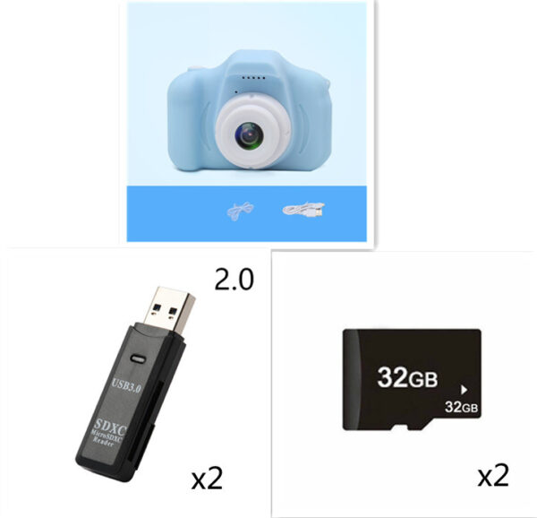 X2 HD Mini Cartoon Kids Digital Camera - Image 10