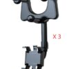 Rearview Mirror Phone Holder For Car Rotatable And Retractable Car Phone Holder Multifunctional 360 Rear View Mirror Phone Holder Suitable For All Mobile Phones And All Car - Image 7