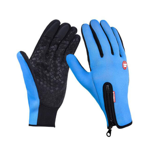 Winter Gloves Touch Screen Riding Motorcycle Sliding Waterproof Sports Gloves With Fleece - Image 9