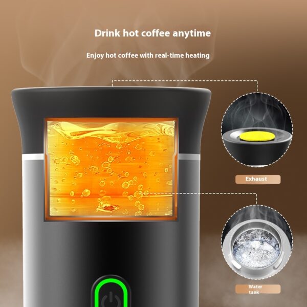 Portable Capsule Coffee Machine Electric Small Wireless Heating - Image 9