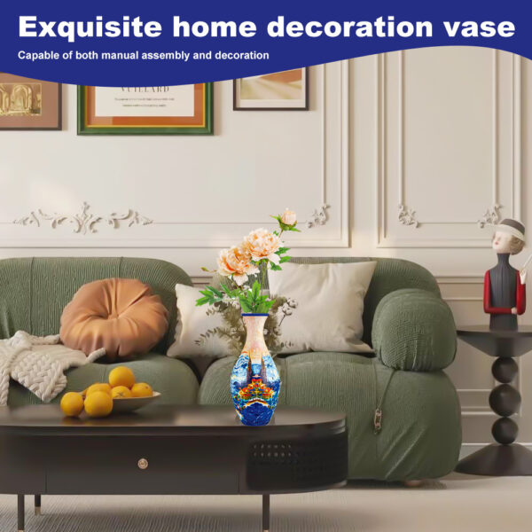 3D Puzzle Vase DIY Living Room Decoration Home - Image 5