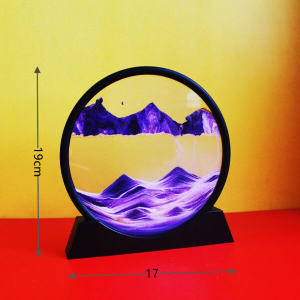 3D Quicksand Painting Dynamic Three-dimensional Hourglass Art Glass Liquid Decoration - Image 5