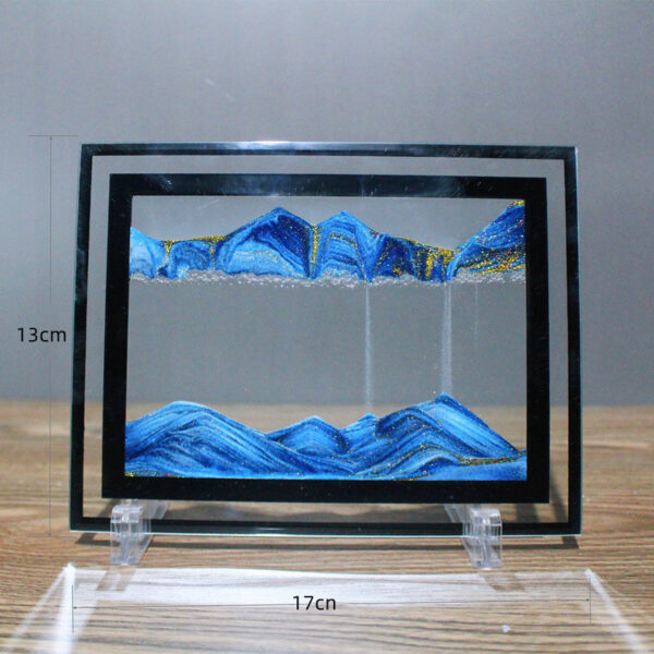 3D Quicksand Painting Dynamic Three-dimensional Hourglass Art Glass Liquid Decoration - Image 6