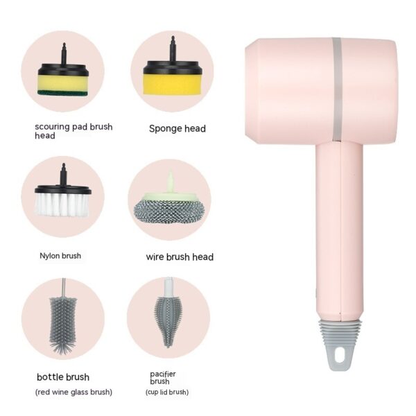 Electric Cleaning Brush Dishwashing Brush Automatic Wireless USB Rechargeable Professional Kitchen Bathtub Tile Cleaning Brushes - Image 8