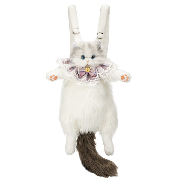 Women's Cute Ragdoll Backpack Plush Doll - Image 6