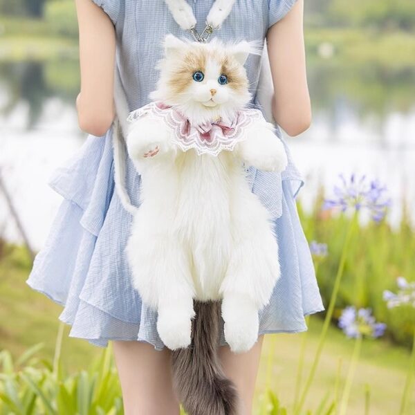 Women's Cute Ragdoll Backpack Plush Doll - Image 4