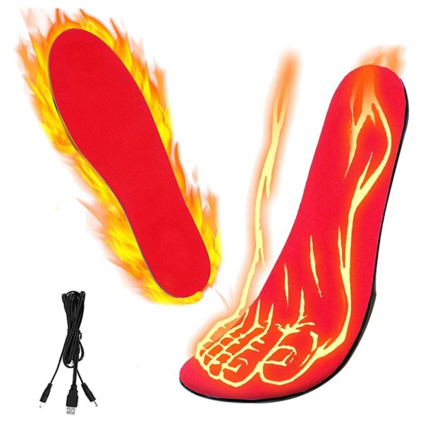 USB Heated Shoes Insoles Can Be Cut Winter Warm Heating Insoles Pad Feet For Boots Sneaker Shoes - Image 4